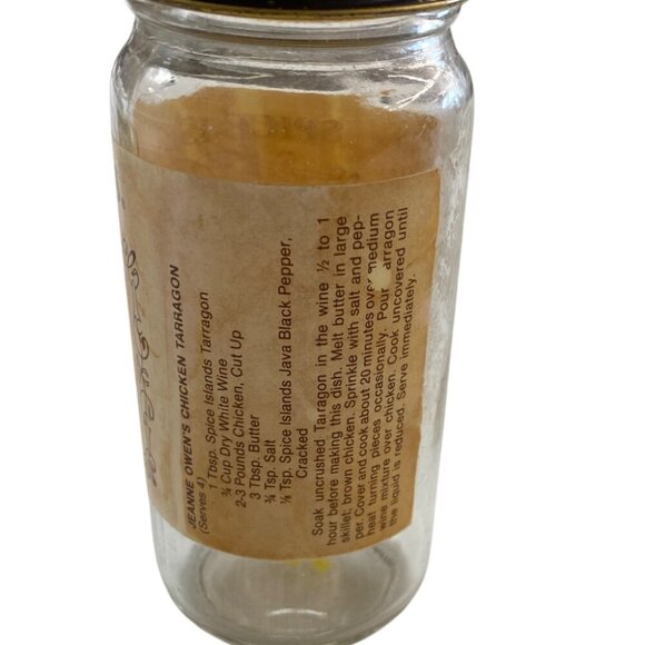 Vintage Spice Islands Tarragon Glass Jar - Picture 3 of 6